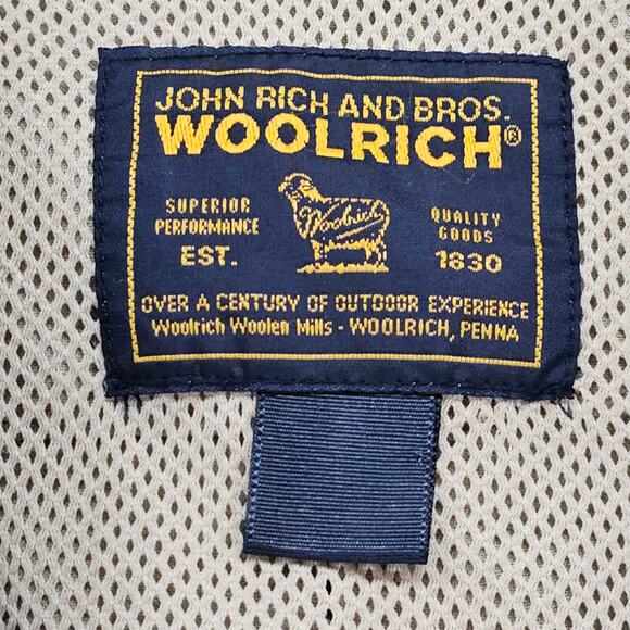 Vintage Woolrich John and Bros. Vest Mens Large Tan Fly Fishing Hunting Vented - Picture 10 of 16